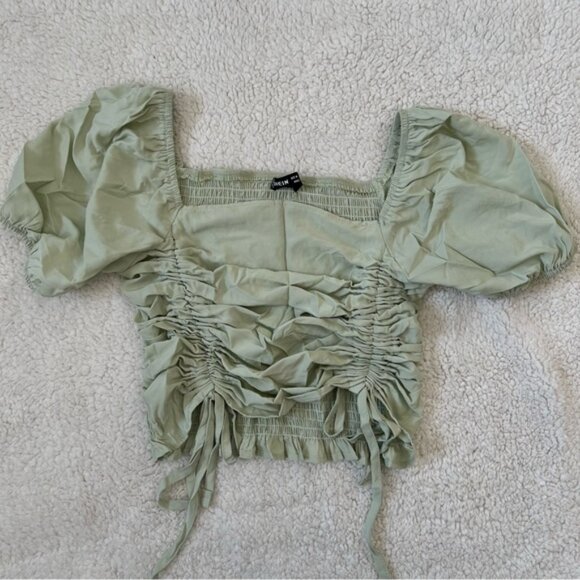 Shein Green Cropped Top - Picture 2 of 6